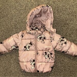 H&M Disney Minnie Mouse patterned puffer jacket